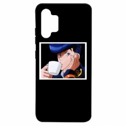 Чехол для Samsung A32 4G Higashikata Josuke drinking tea - PrintSalon