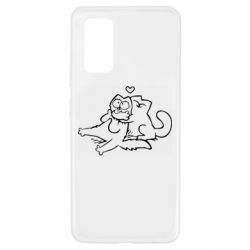 Чехол для Samsung A32 4G Кот Саймона Любовь - PrintSalon