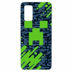Чехол для Samsung A32 4G Minecraft Creeper - PrintSalon