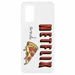 Чехол для Samsung A32 4G Netflix and pizza - PrintSalon