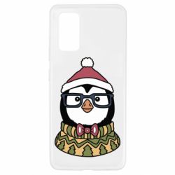Чехол для Samsung A32 4G New Year's Penguin - PrintSalon