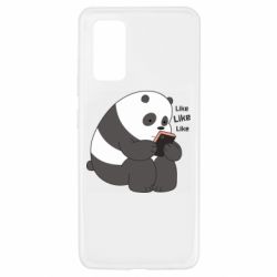 Чехол для Samsung A32 4G Панда лайк - PrintSalon