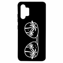 Чехол для Samsung A32 4G Sunglasses And Palm Trees - PrintSalon