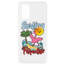 Чехол для Samsung A32 4G Surfing Paradise Flamingo - PrintSalon