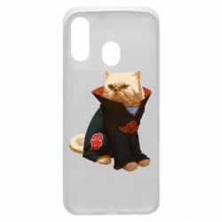 Чехол для Samsung A40 Akatsuki angry cat - PrintSalon