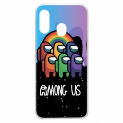 Чехол для Samsung A40 Among Us art paints - PrintSalon