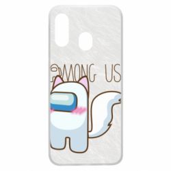 Чохол для Samsung A40 Among us cute cat - PrintSalon