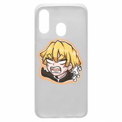 Чехол для Samsung A40 Angry Zenitsu Agatsuma - PrintSalon