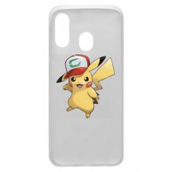 Чехол для Samsung A40 Ash's hat Pikachu - PrintSalon