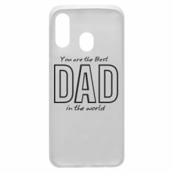 Чохол для Samsung A40 Best dad text - PrintSalon