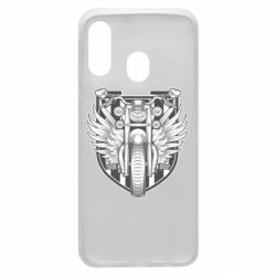 Чехол для Samsung A40 Bike Shield Art - PrintSalon