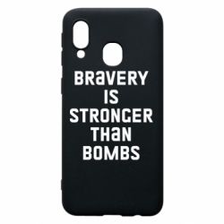 Чехол для Samsung A40 Bravery is stronger - PrintSalon