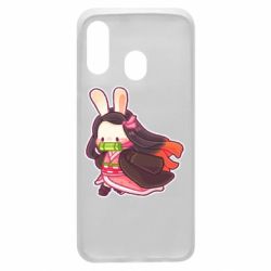 Чехол для Samsung A40 Chibi Bunny Kamado Nezuko - PrintSalon