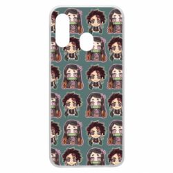 Чехол для Samsung A40 Cute Tanjiro with Nezuko - PrintSalon
