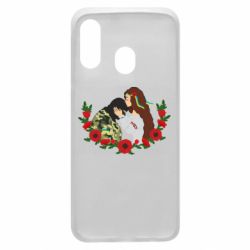 Чохол для Samsung A40 Дівчина цілує солдата - PrintSalon