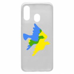 Чехол для Samsung A40 Dove flag of Ukraine - PrintSalon