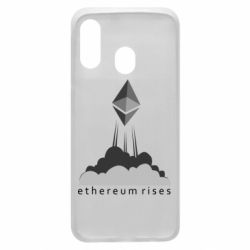Чехол для Samsung A40 Ethereum Rises - PrintSalon
