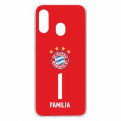 Чехол для Samsung A40 FC Bayern. Твоя фамилия, номер (англ.) - PrintSalon