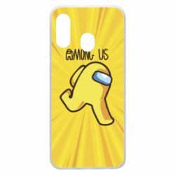 Чехол для Samsung A40 Game hero and logo - PrintSalon