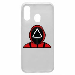 Чехол для Samsung A40 Игра в кальмара Soldier - PrintSalon