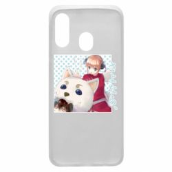 Чехол для Samsung A40 Гинтама Аниме