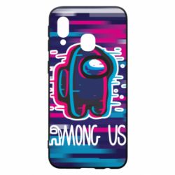 Чехол для Samsung A40 Glitch Among Us - PrintSalon
