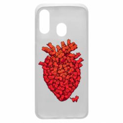 Чехол для Samsung A40 Heart of many cats - PrintSalon