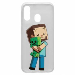 Чехол для Samsung A40 Heroes from Minecraft