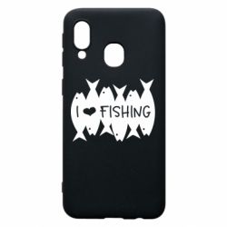 Чохол для Samsung A40 I Love Fishing - PrintSalon