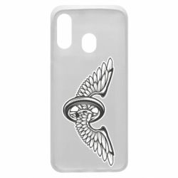 Чехол для Samsung A40 Колесо и крылья - PrintSalon