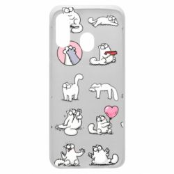 Чохол для Samsung A40 Кот Саймона емоції - PrintSalon