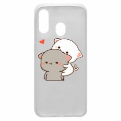 Чехол для Samsung A40 Котики кохання - PrintSalon