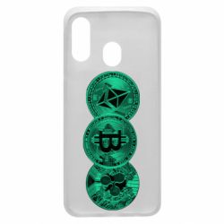 Чехол для Samsung A40 Криптовалюта - PrintSalon