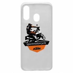 Чехол для Samsung A40 KTM Sportmotorcycle Art - PrintSalon