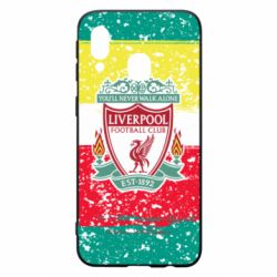 Чохол для Samsung A40 Liverpool and logo colors - PrintSalon