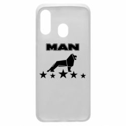 Чехол для Samsung A40 Man lion and stars - PrintSalon