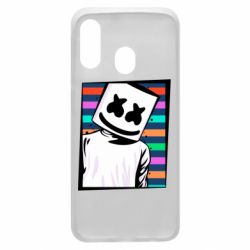 Чехол для Samsung A40 Marshmello Colorful Portrait - PrintSalon