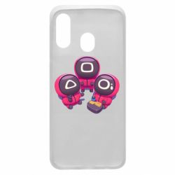 Чехол для Samsung A40 Милые солдаты из игры в кальмара - PrintSalon