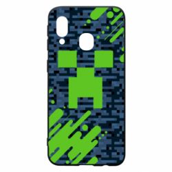 Чехол для Samsung A40 Minecraft Creeper