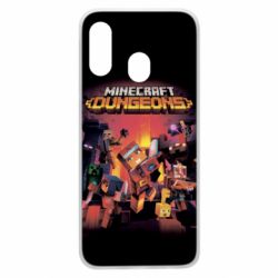 Чехол для Samsung A40 Minecraft Dungeons new - PrintSalon