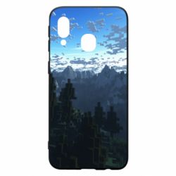 Чехол для Samsung A40 Minecraft nature