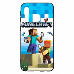 Чехол для Samsung A40 Minecraft summer