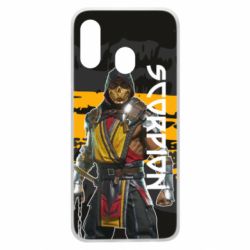 Чехол для Samsung A40 Mortal Kombat-Scorpion-PrintSalon Чехол для Samsung A40 Mortal Kombat-Scorpion