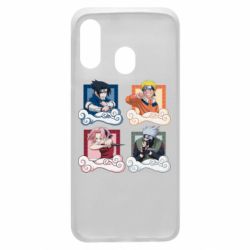 Чехол для Samsung A40 Naruto team 7 in action - PrintSalon