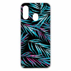 Чохол для Samsung A40 Neon Palm Leaves - PrintSalon
