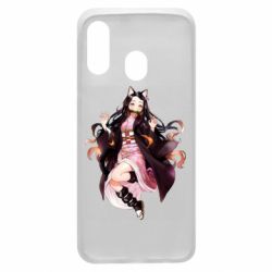 Чохол для Samsung A40 Nezuko cat - PrintSalon