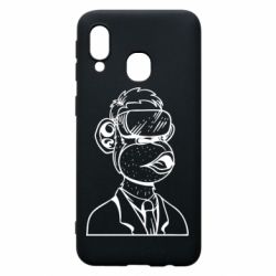 Чехол для Samsung A40 Обезьяна в виртуальных очках - PrintSalon