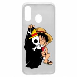 Чехол для Samsung A40 One piece chibi Luffy - PrintSalon