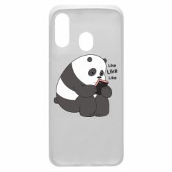Чехол для Samsung A40 Панда лайк - PrintSalon