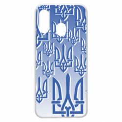 Чохол для Samsung A40 Паттерн з гербом - PrintSalon